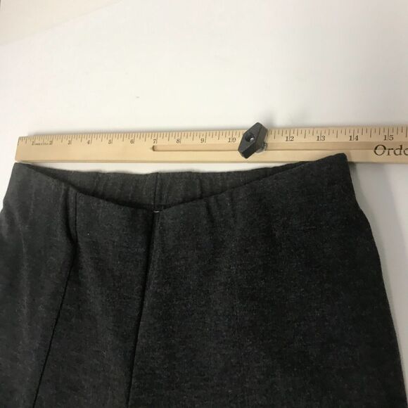 J. Jill Ponte Slim Leg Pant Womens Small Heather Gray Elastic Waist Mid Rise - Picture 7 of 10